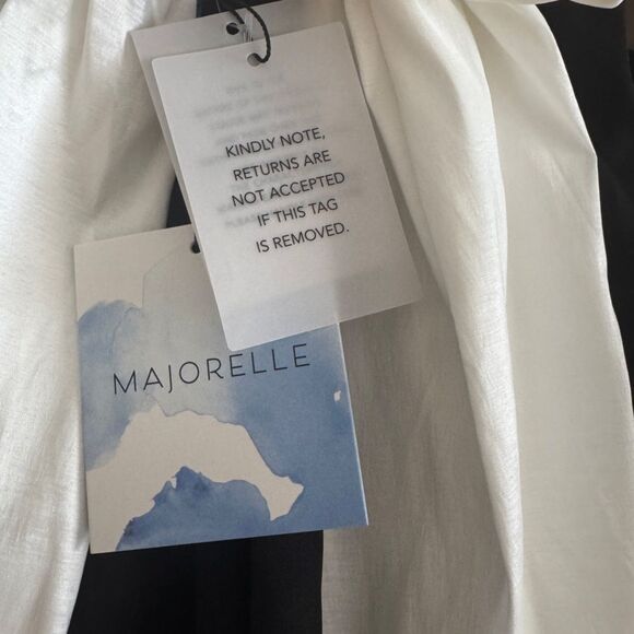 MAJORELLE Black and White Backless Dress - Picture 4 of 6